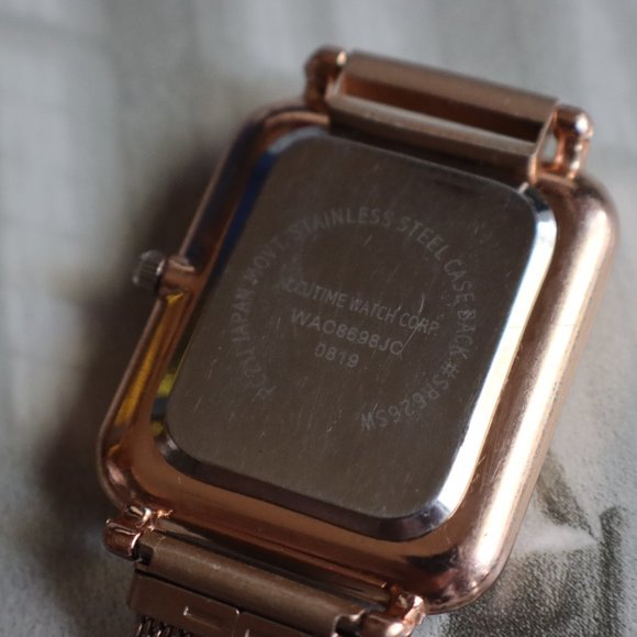 Accutime Rose Gold Analog Watch - Picture 6 of 6